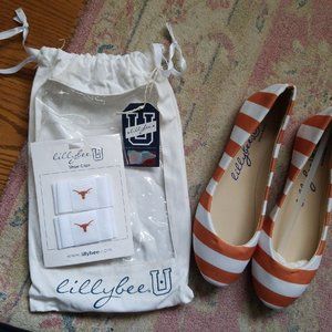 Lillybee U UT Austin Flats and Shoe Clip